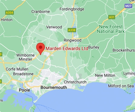 Map showing location of Marden Edwards Ltd